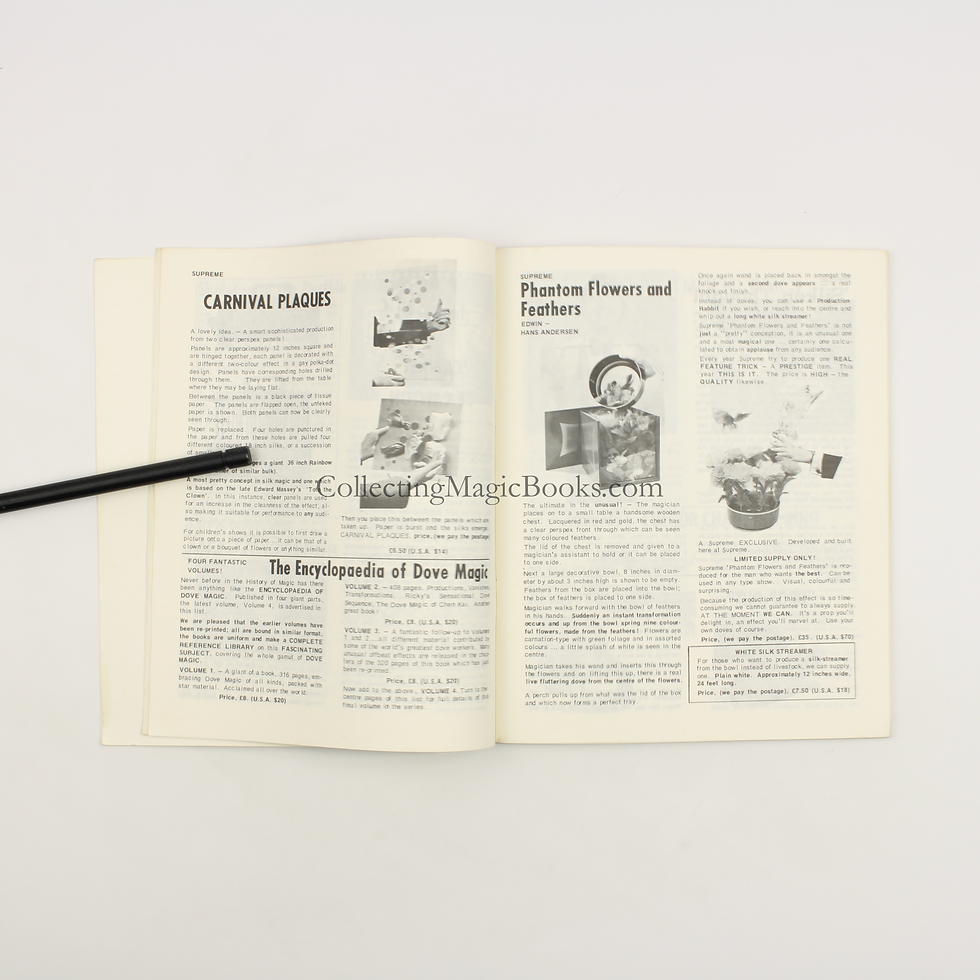 Thumbnail: Top Tricks! Supreme Magic Catalogue 1976/77 - Edwin Hooper