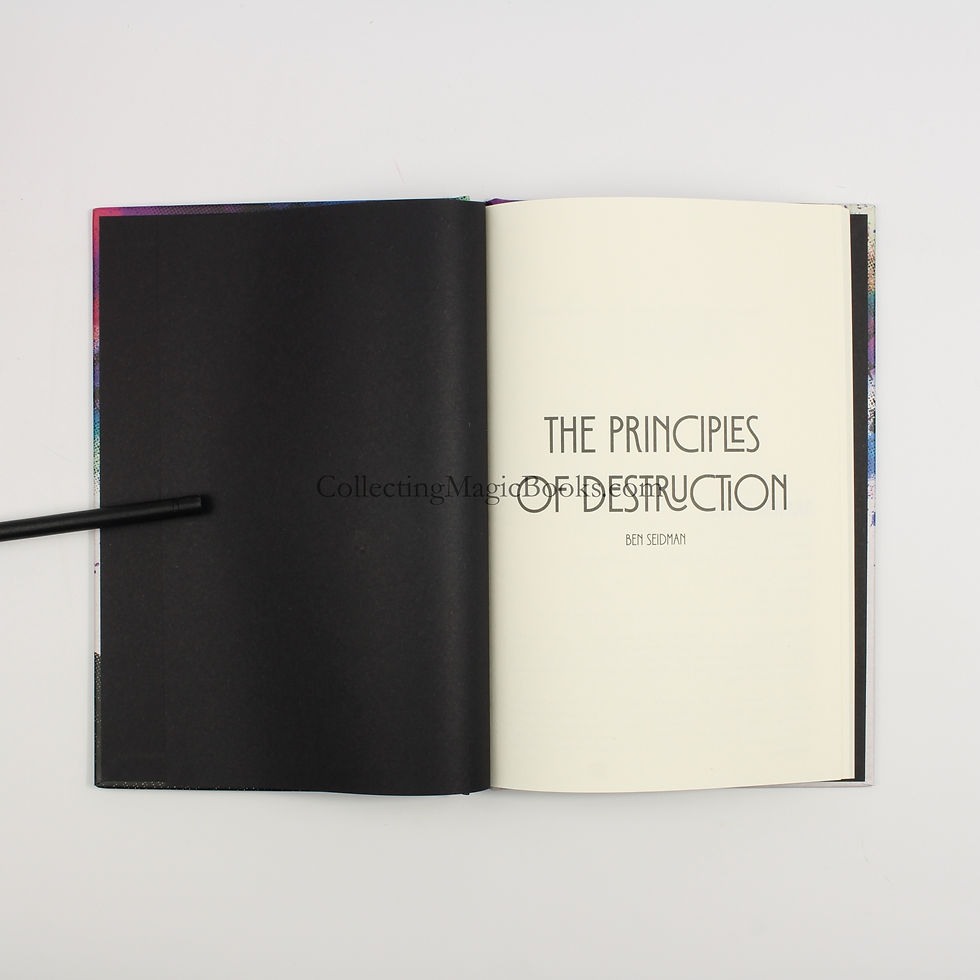 Thumbnail: The Principles of Destruction - Ben Seidman