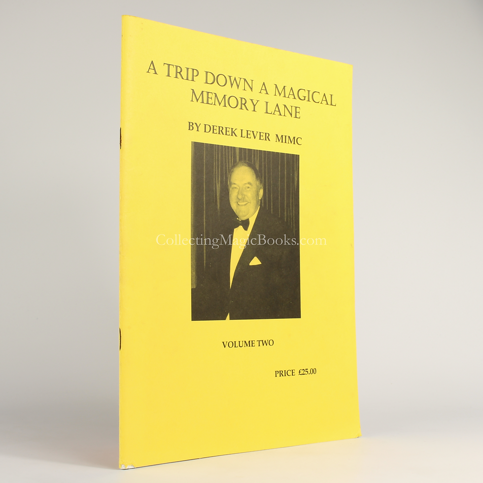 Thumbnail: A Trip Down a Magical Memory Lane, Volume 2 - Derek Lever (Signed