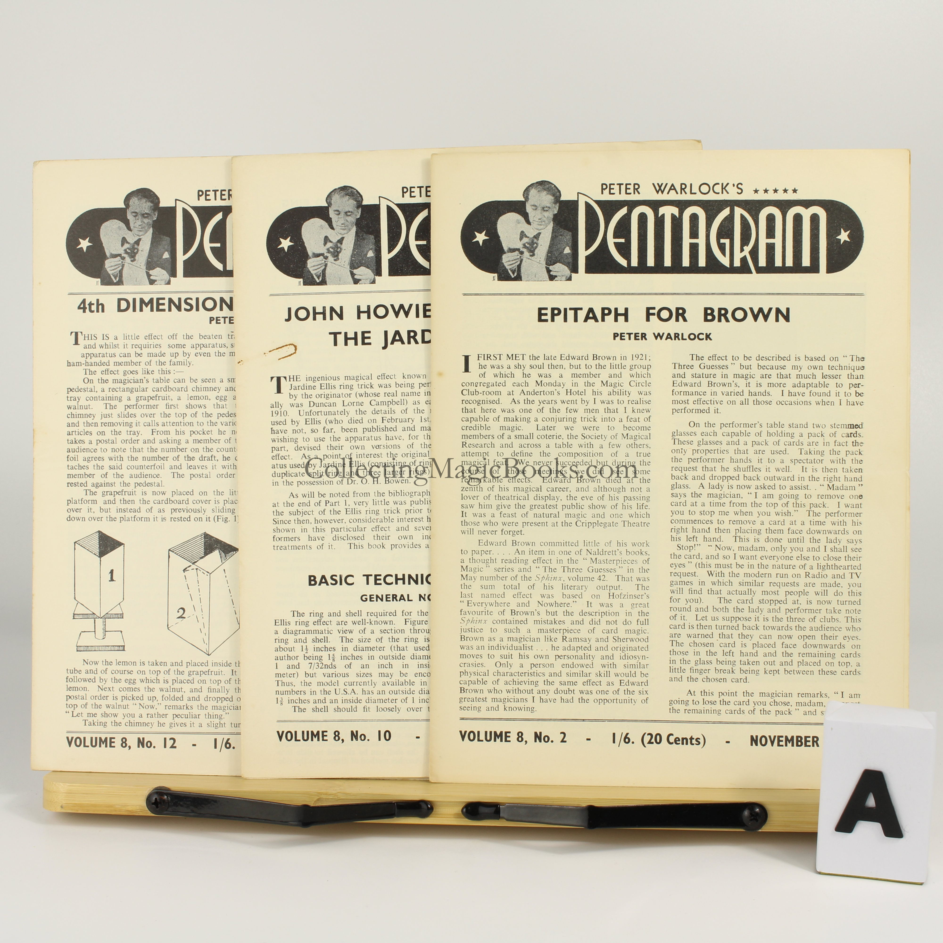 Pentagram, issues from volumes 8 to 12, 1954-57 - Peter Warlock