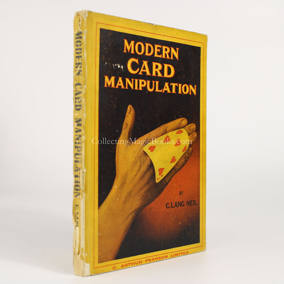 Modern Card Manipulation - C. Lang Neil