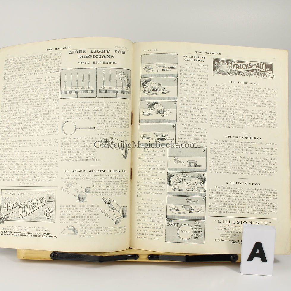 Thumbnail: The Magician Monthly, issues from 1908 to 1938 - W. Goldston, B. Irving & R.Wine