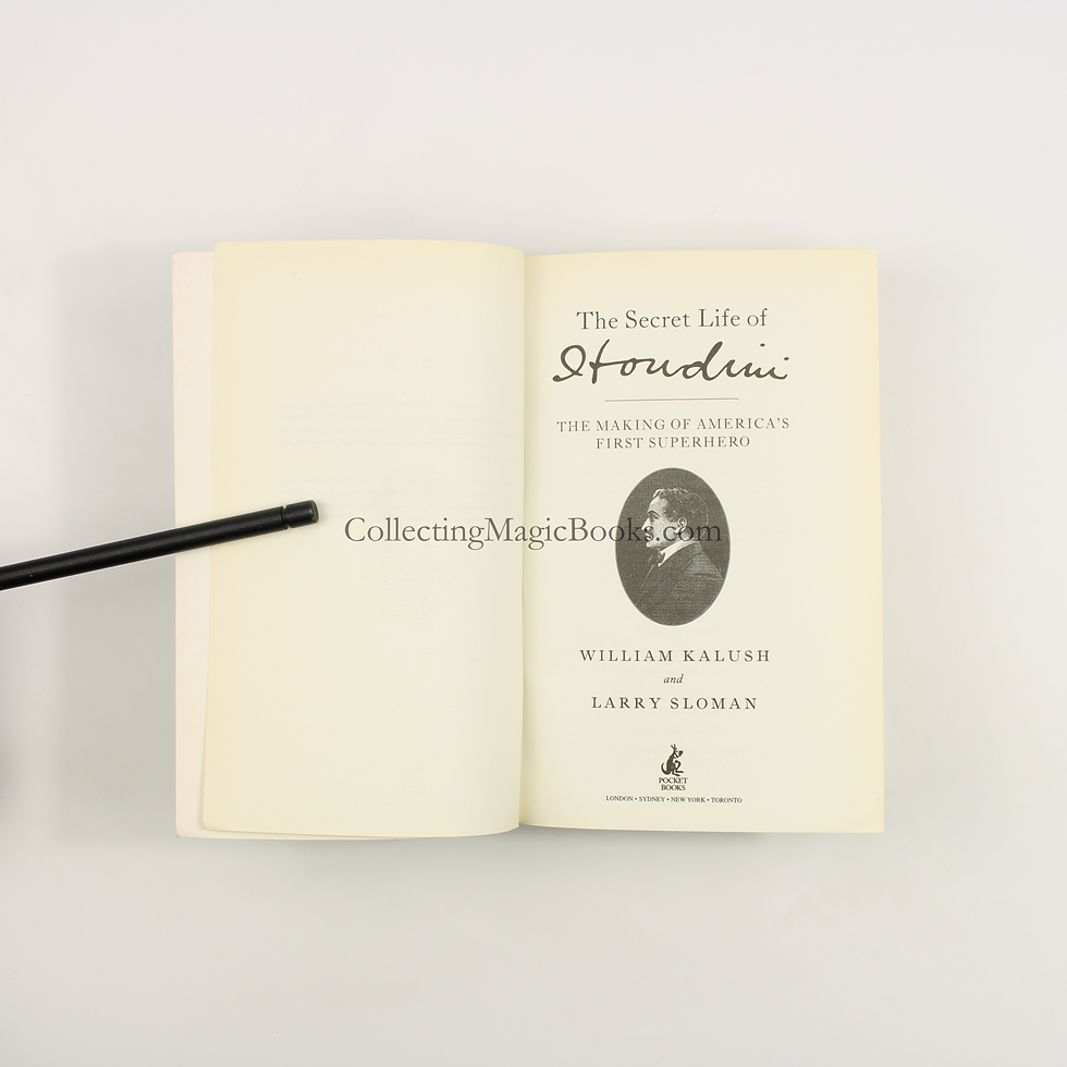 Thumbnail: The Secret Life of Houdini - William Kalush and Larry Sloman