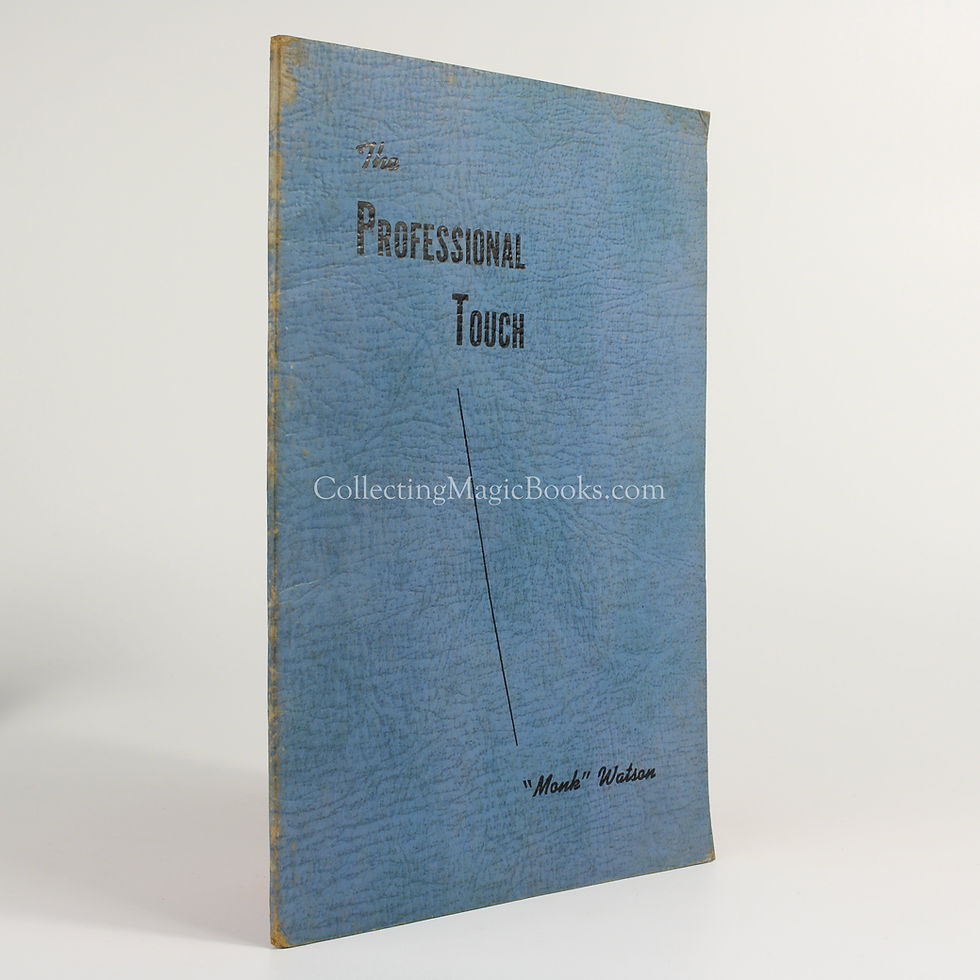 The Professional Touch - Donald "Monk" Watson