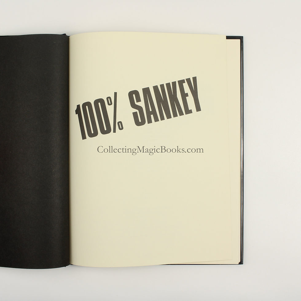 Thumbnail: 100% Sankey (Jay Sankey) (First Edition) - Richard Kaufman
