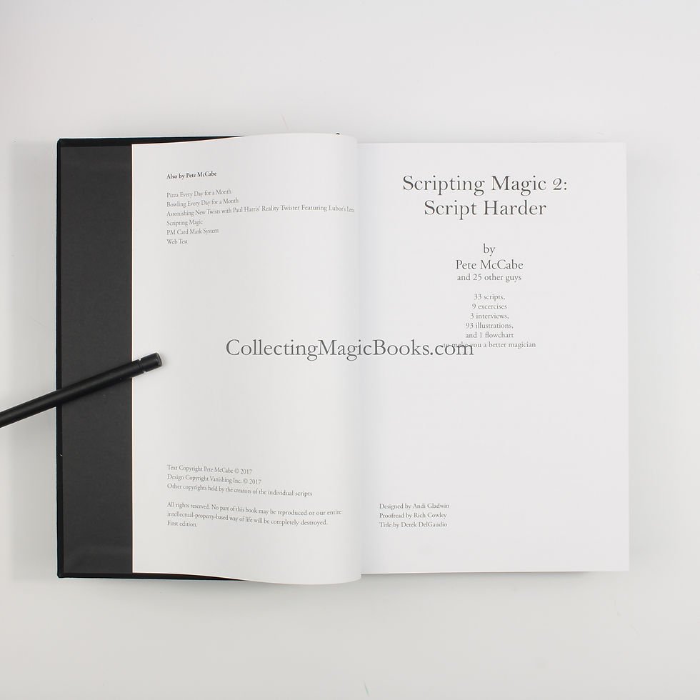 Thumbnail: Scripting Magic Volume Two - Pete McCabe