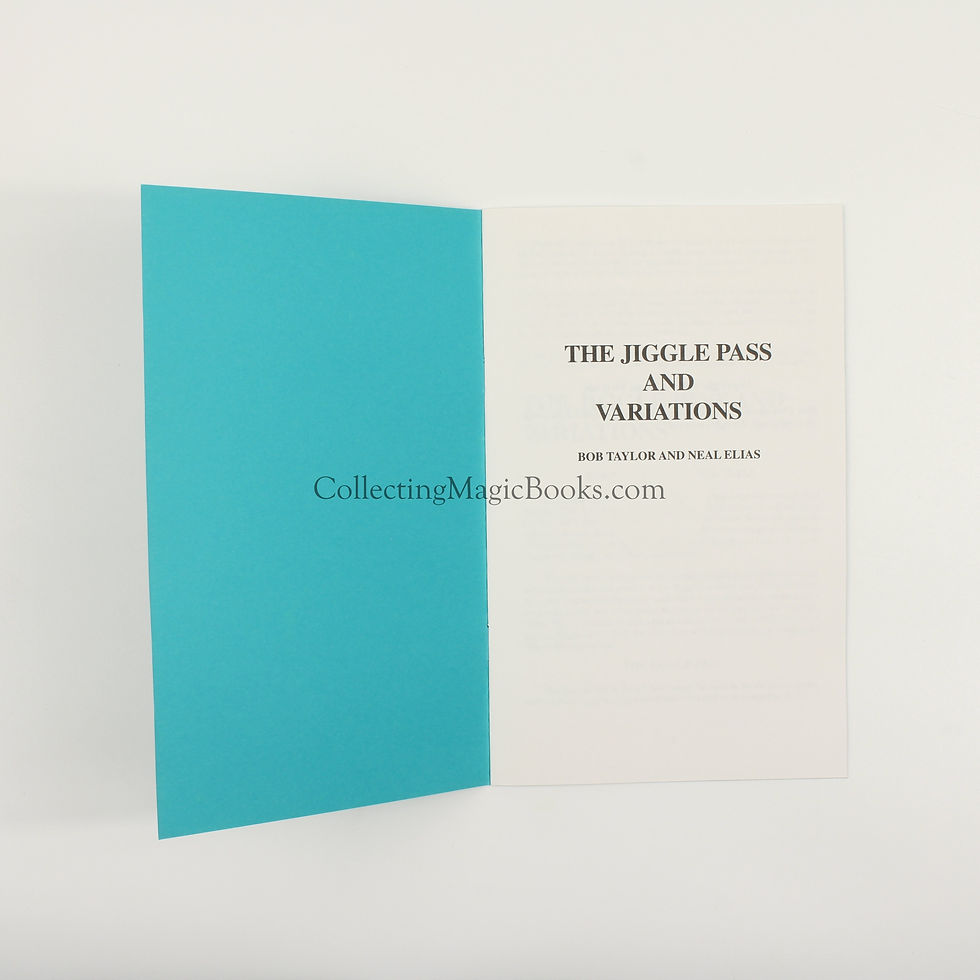 Thumbnail: The Jiggle Pass and Variations - Bob Taylor and Neal Elias