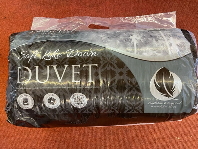 DOUBLE DUVET ROLL PACK (FEELS LIKE DOWN) WITH HOLLOWFIBRE FILLING 10.5 tog