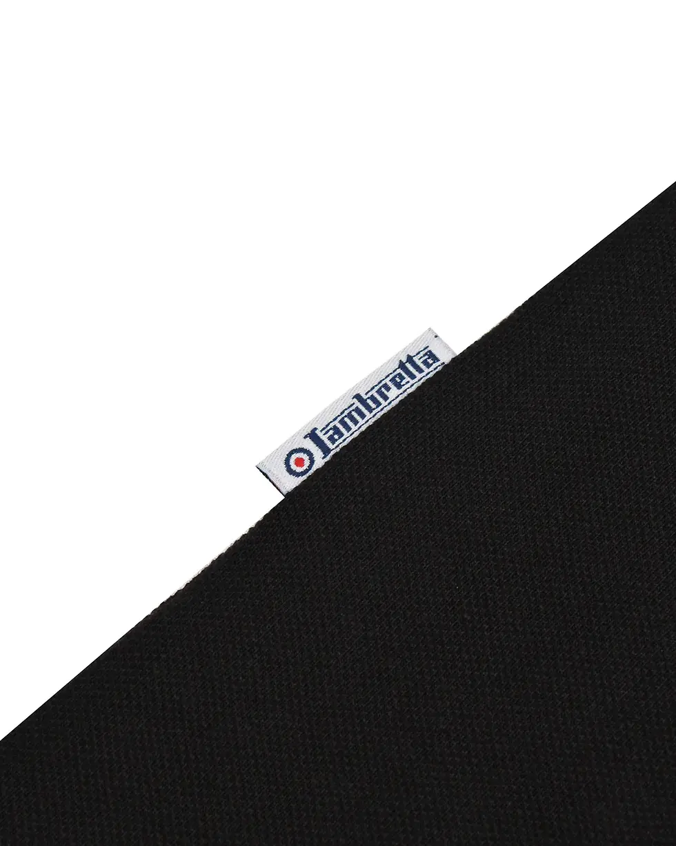 Thumbnail: Lambretta Clothing - Twin Tipped Pique Tee in Black (SS4008)