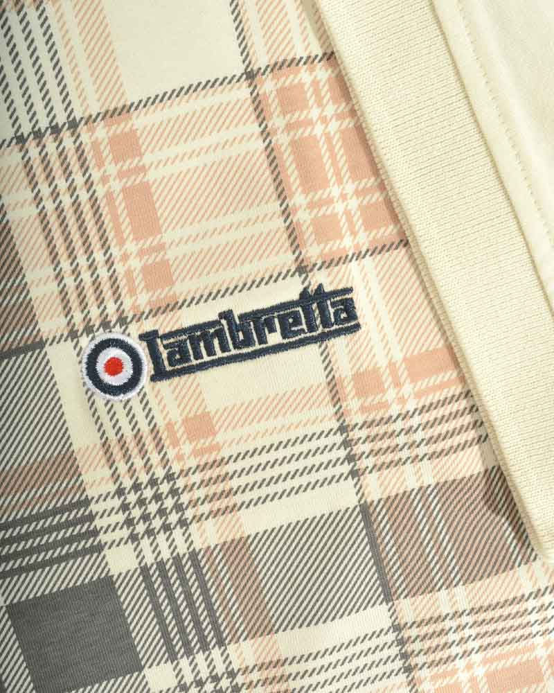 Thumbnail: Lambretta Clothing - Check Print Polo in Tofu - SS6015