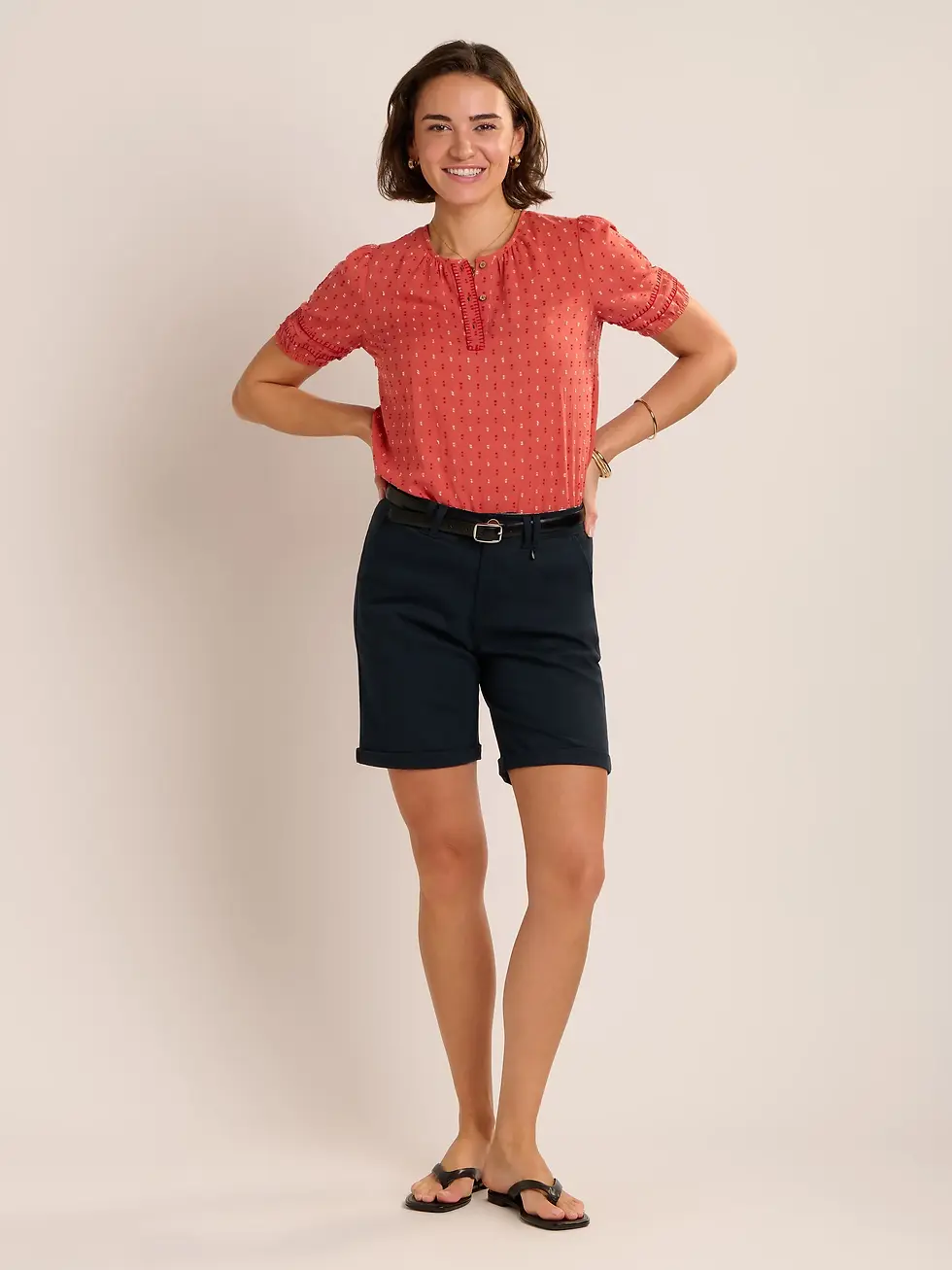 Thumbnail: BRAKEBURN Shingle Dobby Blouse