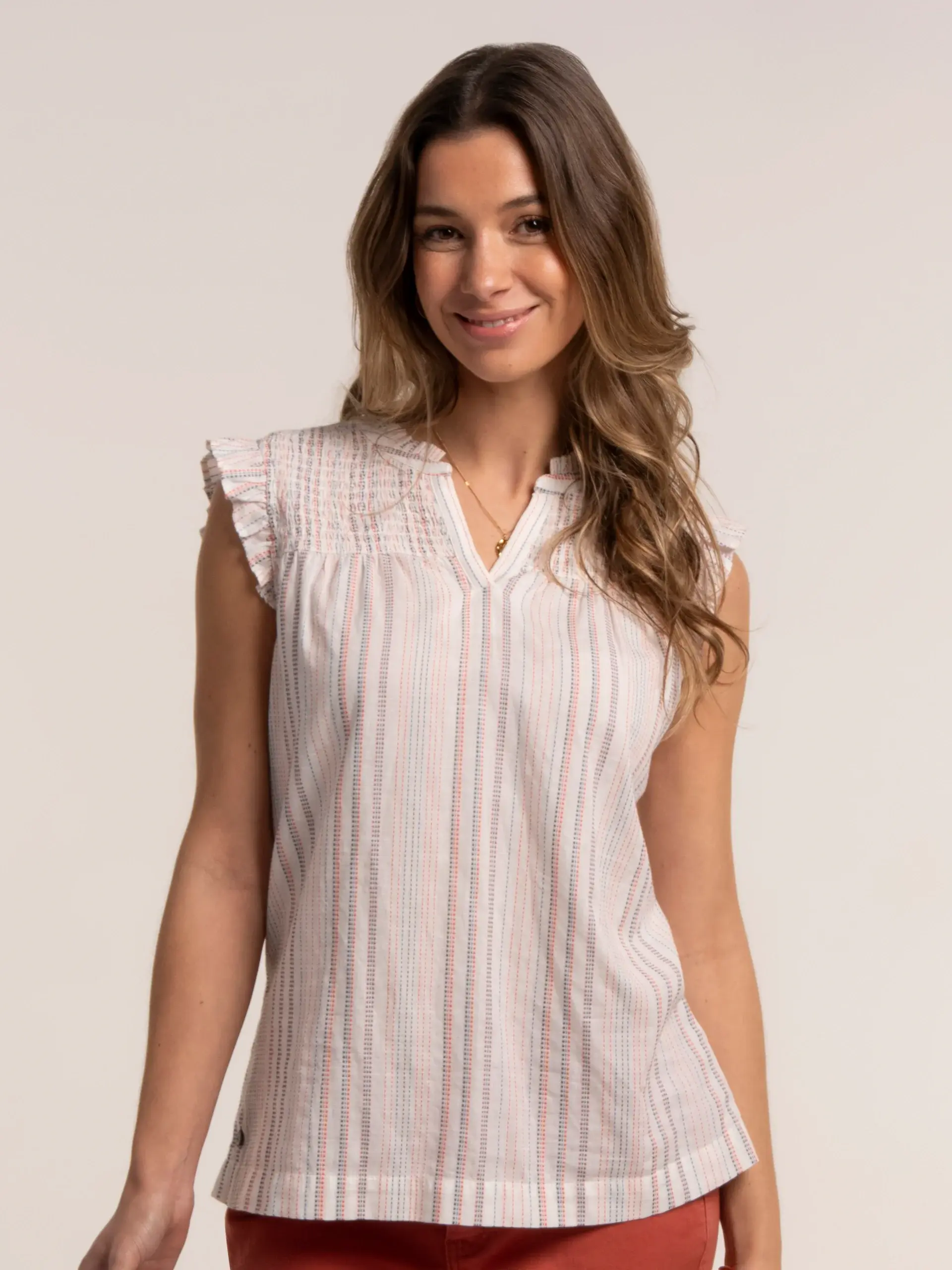 BRAKEBURN Pier Sleeveless Blouse