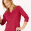 Thumbnail: PENNY PLAIN Light Raspberry High Back V-neck Top PP-114 - Collection: ESSENTIALS