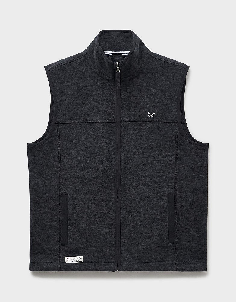 Thumbnail: Crew Clothing - Space Dye Gilet in Charcoal