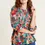 Thumbnail: Evergreen Leaves Blouse BRAKEBURN