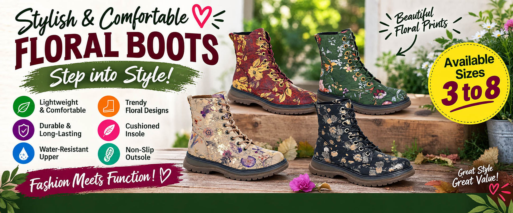 new floral ladies boots at baldwins department stores nnn.jpg