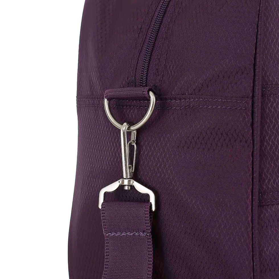 Thumbnail: Highbury Underseat Flight Bag in Purple and Gold - HBY-0183