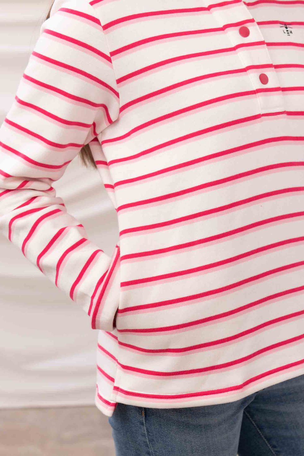 Thumbnail: Haven Jersey in Pink Stripe by Lighthouse Clothing