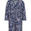 Thumbnail: VIZ-A-VIZ Boutique Floral Squiggle Print Tunic Shirt - Indigo V24-31A