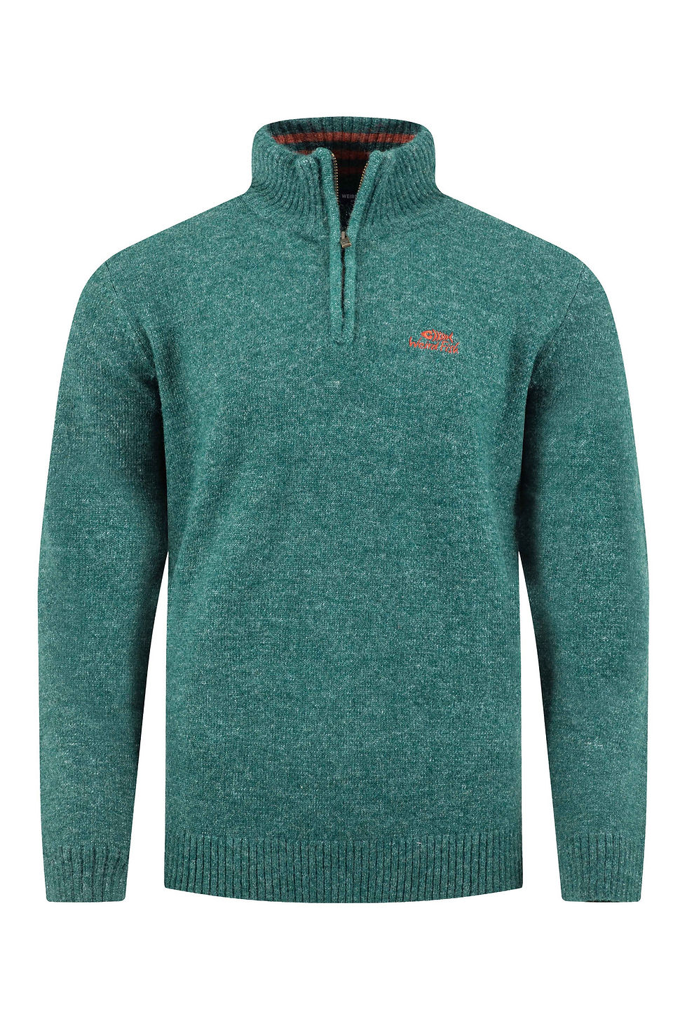 Thumbnail: Weird Fish - Altwood 1/4 Zip Jumper in Deep Teal