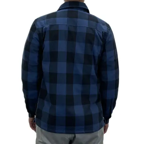 Thumbnail: Mens Sherpa Fleece Lined Work Shirt in Navy