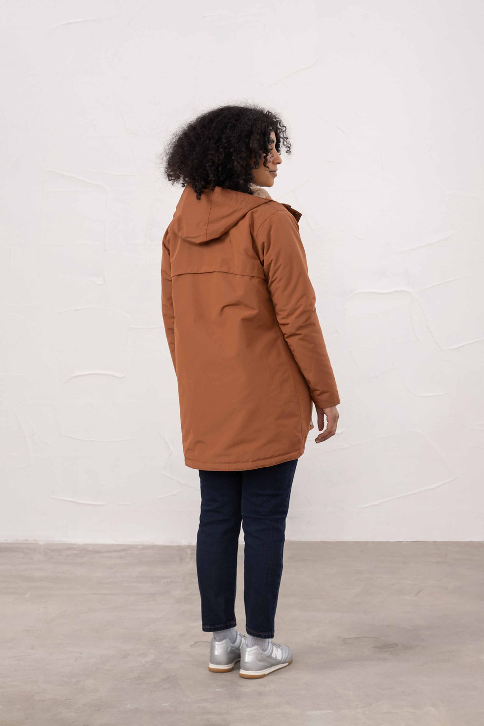 Thumbnail: Scarlet Waterproof Coat in Rust by Lighthouse Clothing