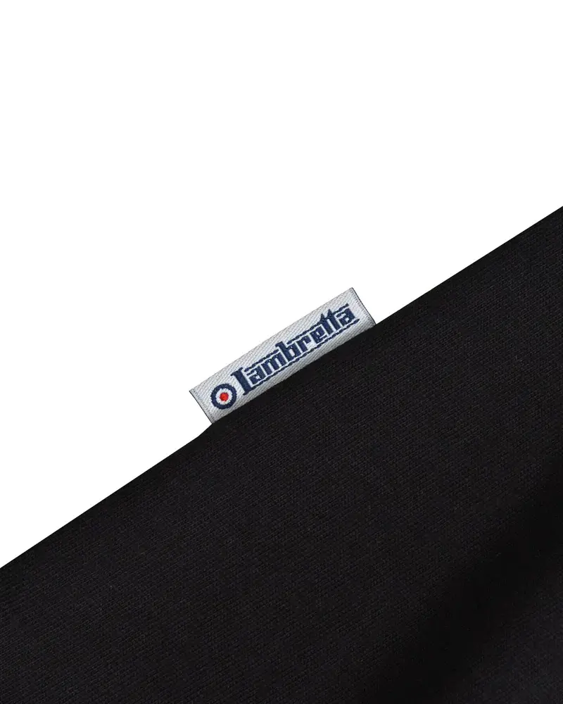 Thumbnail: Lambretta Clothing - Gingham Collar Polo in Black (SS4028)