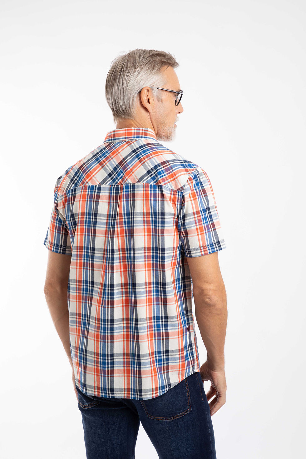 Thumbnail: Weird Fish - Judd Short Sleeve Check Shirt in Light Cream (204030)