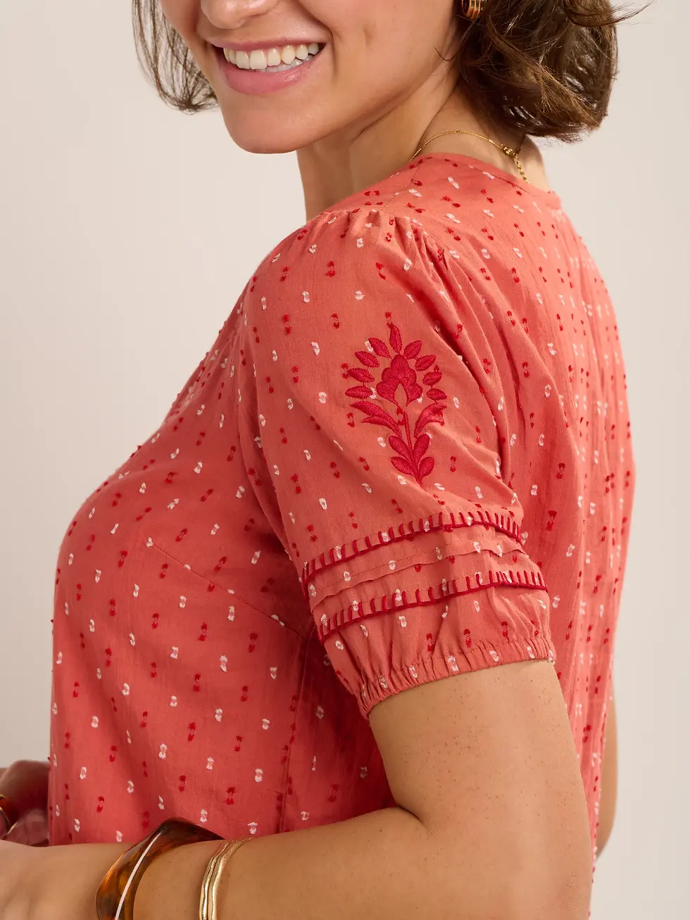 Thumbnail: BRAKEBURN Shingle Dobby Blouse