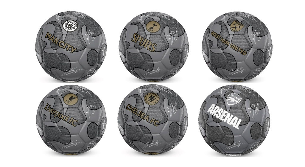 West Ham 32 Panel Camo Signature Football (size 5 - Silver) - [WH08903]