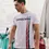 Thumbnail: Lambretta Clothing - Fade Racing Stripe Tee in White (SS3955)