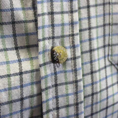 Thumbnail: Mens Game Tattersall Shirt in Brown/Green