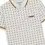 Thumbnail: Lambretta Clothing - Geo AOP Polo in WHITE/NAVY/GOLD (SS7164)