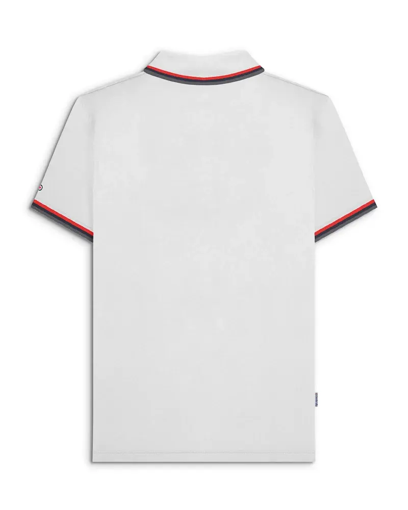 Thumbnail: Lambretta Clothing - Triple Tipped Polo in White, Red, Navy, Iron SS1650