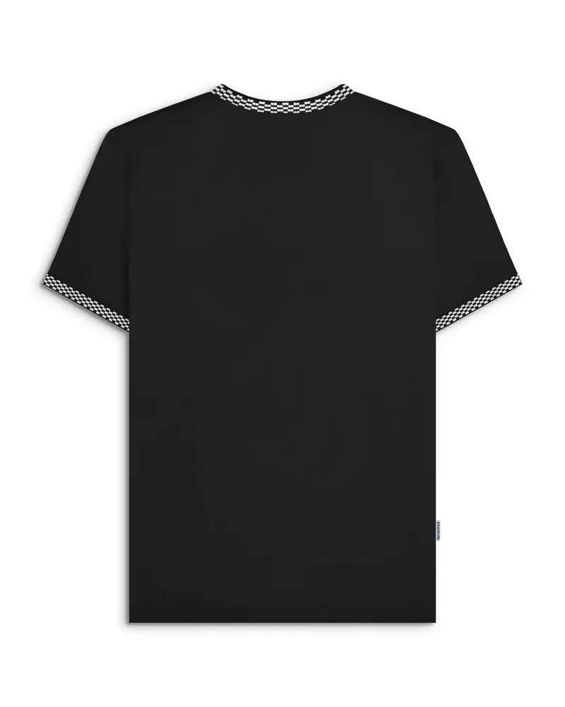 Thumbnail: Lambretta Clothing - Two Tone Ringer Tee in Black (SS5021)