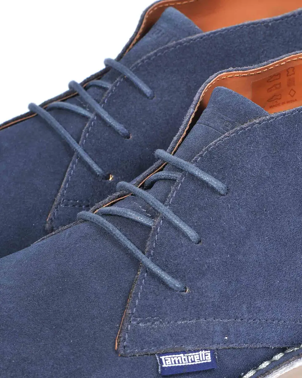 Thumbnail: Lambretta Footwear - Chiswick Desert Boots in Navy (LAM002)