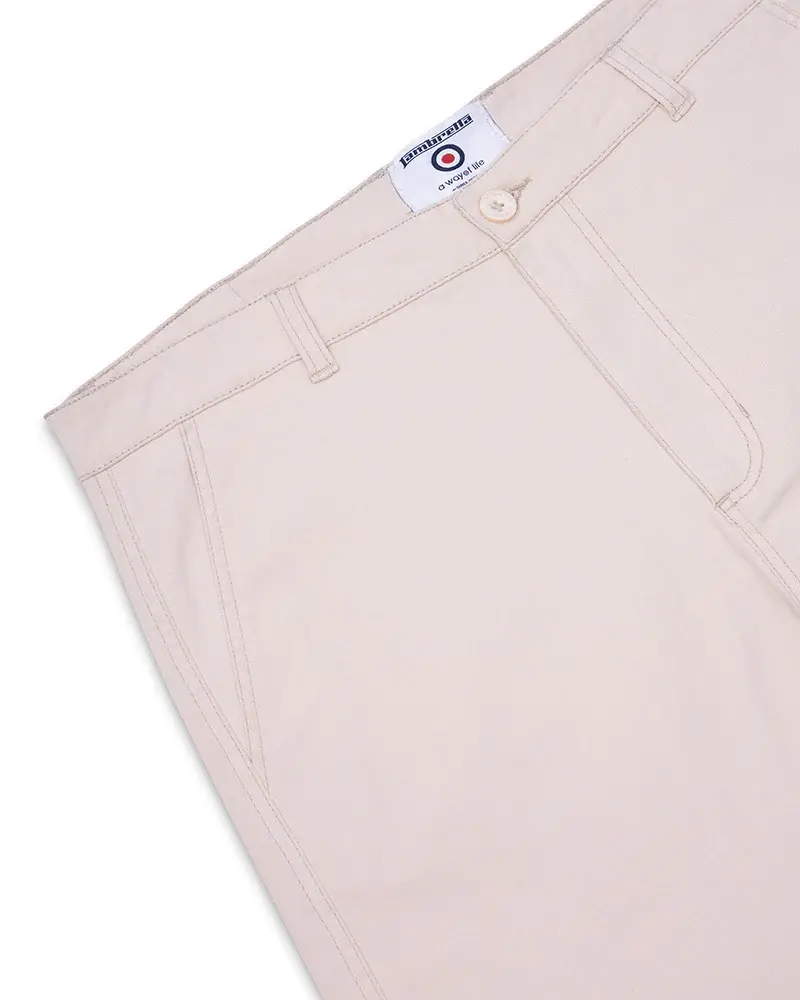 Thumbnail: Lambretta Clothing - Chino Shorts in Stone (LAMB1003)