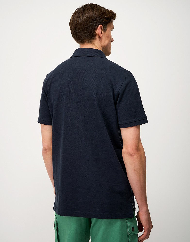 Thumbnail: Crew Clothing - Classic Pique Polo Shirt in Dark Navy
