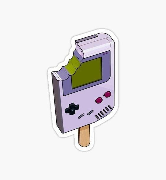Pegatina de Helado Gameboy