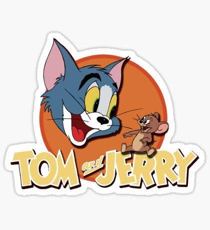 Pegatina de Tom y Jerry