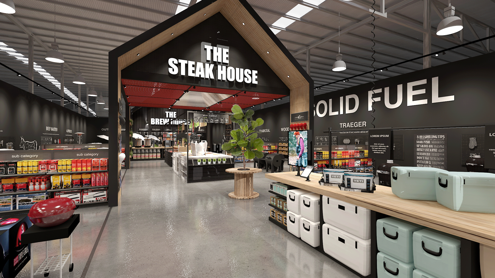 Store concept for Barbeques Galore