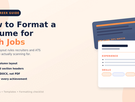 Best Resume Format for Tech Jobs