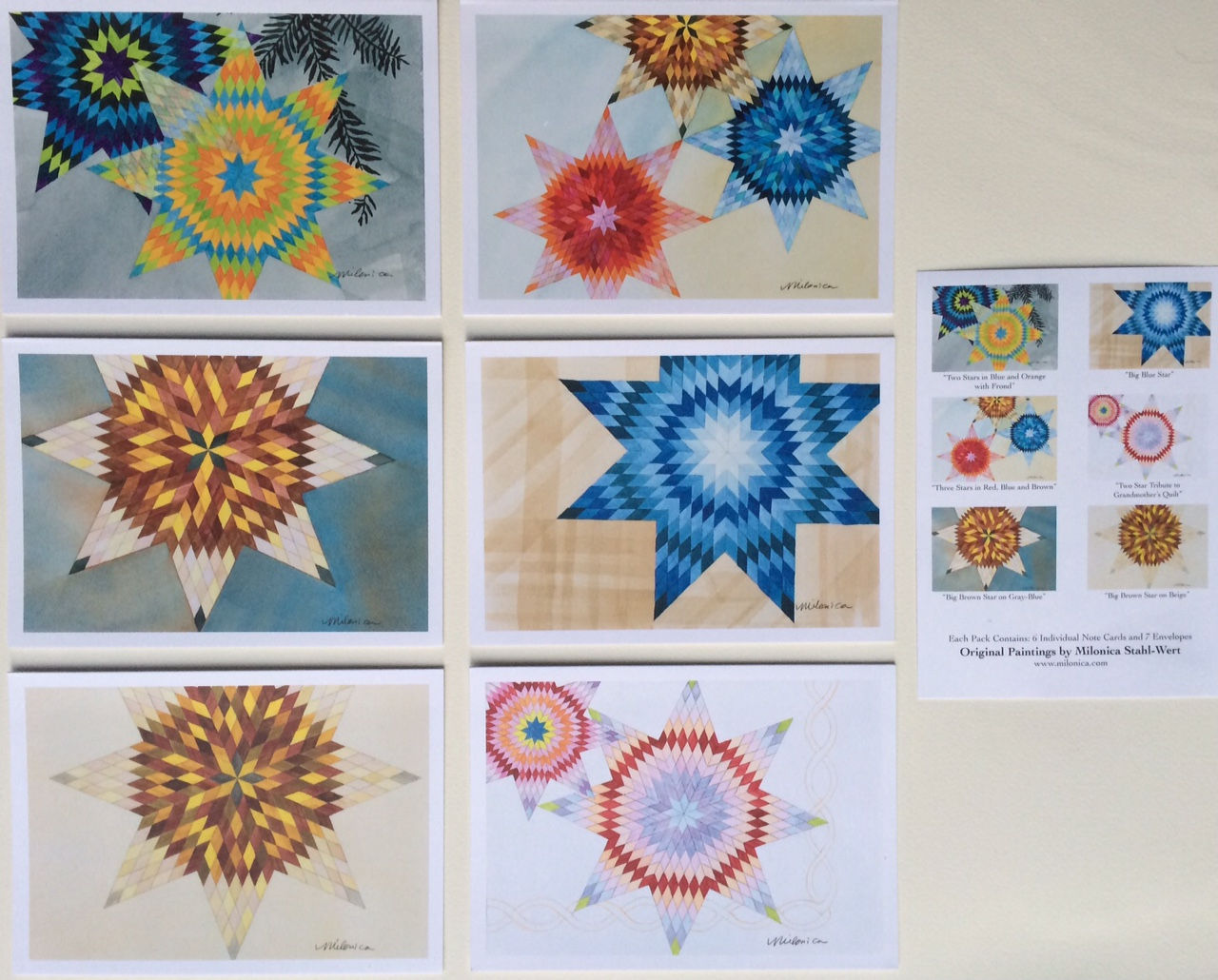 Two (2) 6-Card Sets (Blank Inside) with Envelopes