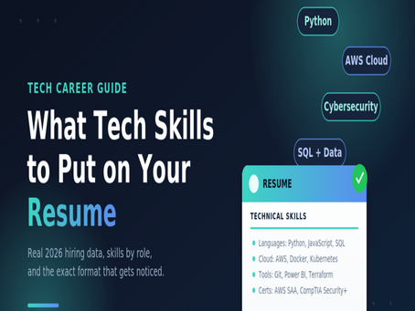 Tech Skills to add Your Resume