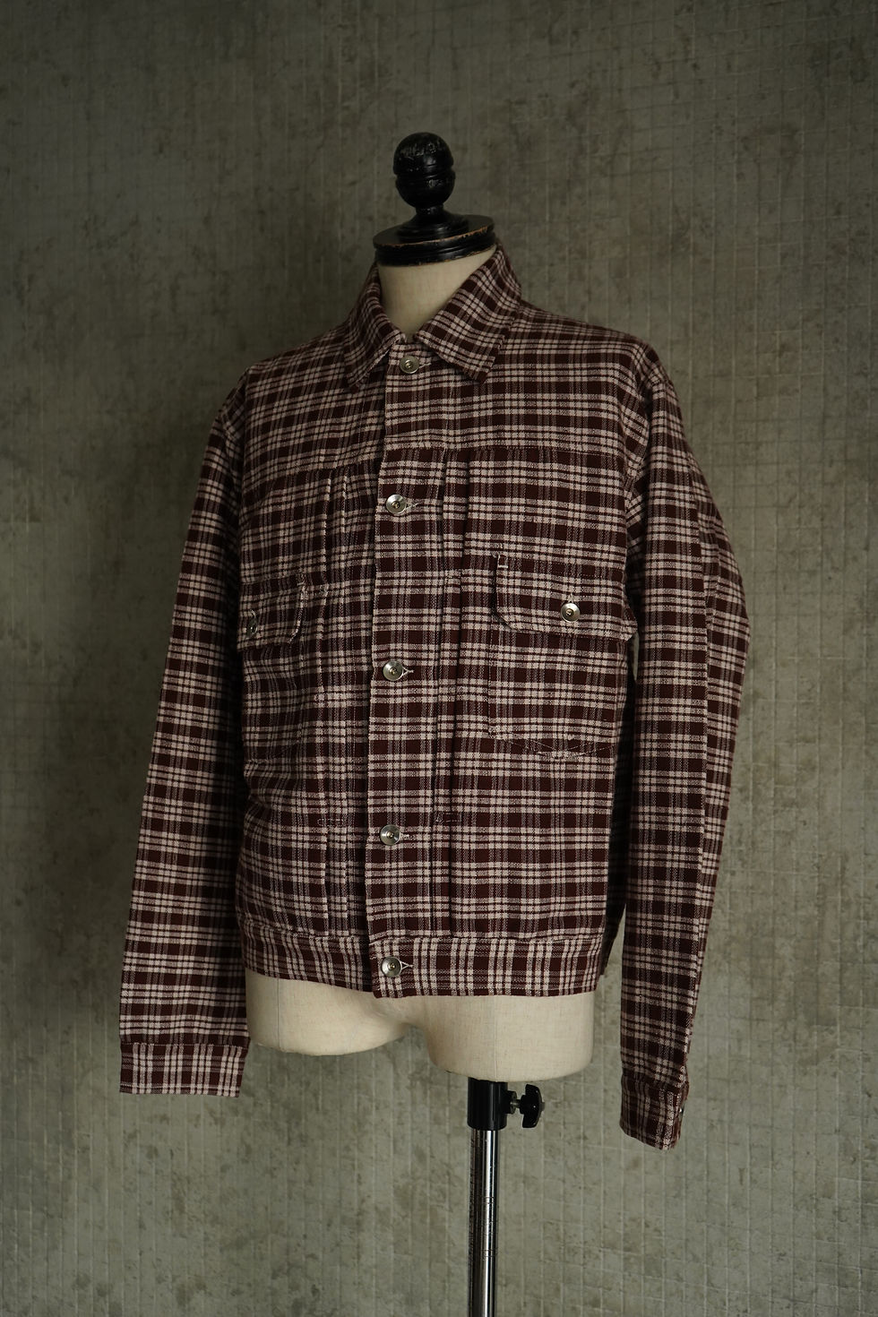 【25AW】STORY mfg. TUESDAY JACKET - WOOD CHECK HANDLOOM
