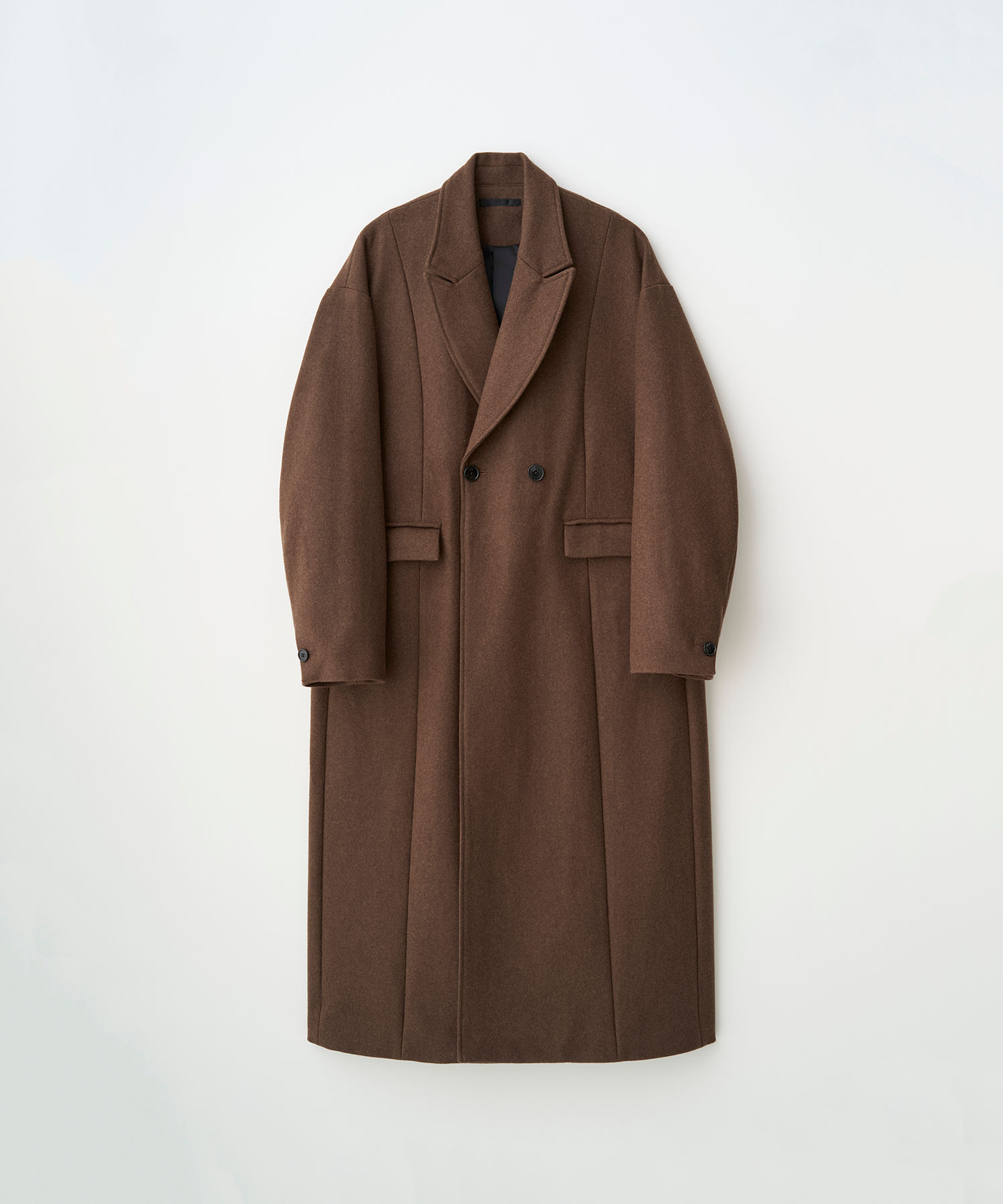【25AW】JUHA STRUCTURED CHESTER COAT - BROWN