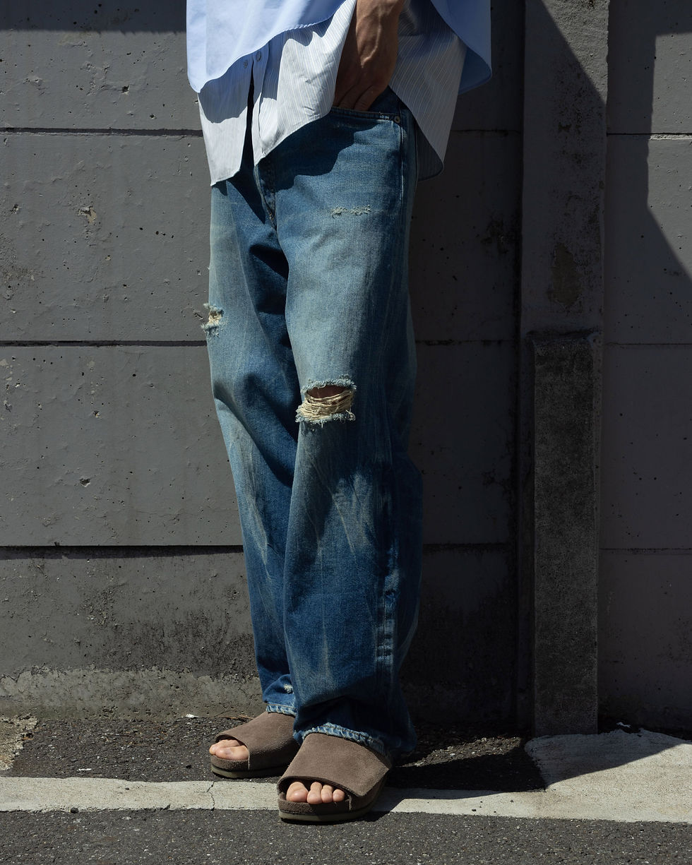 Thumbnail: 【26AW】Simply Complicated 7 year hemp jean - Washed Indigo
