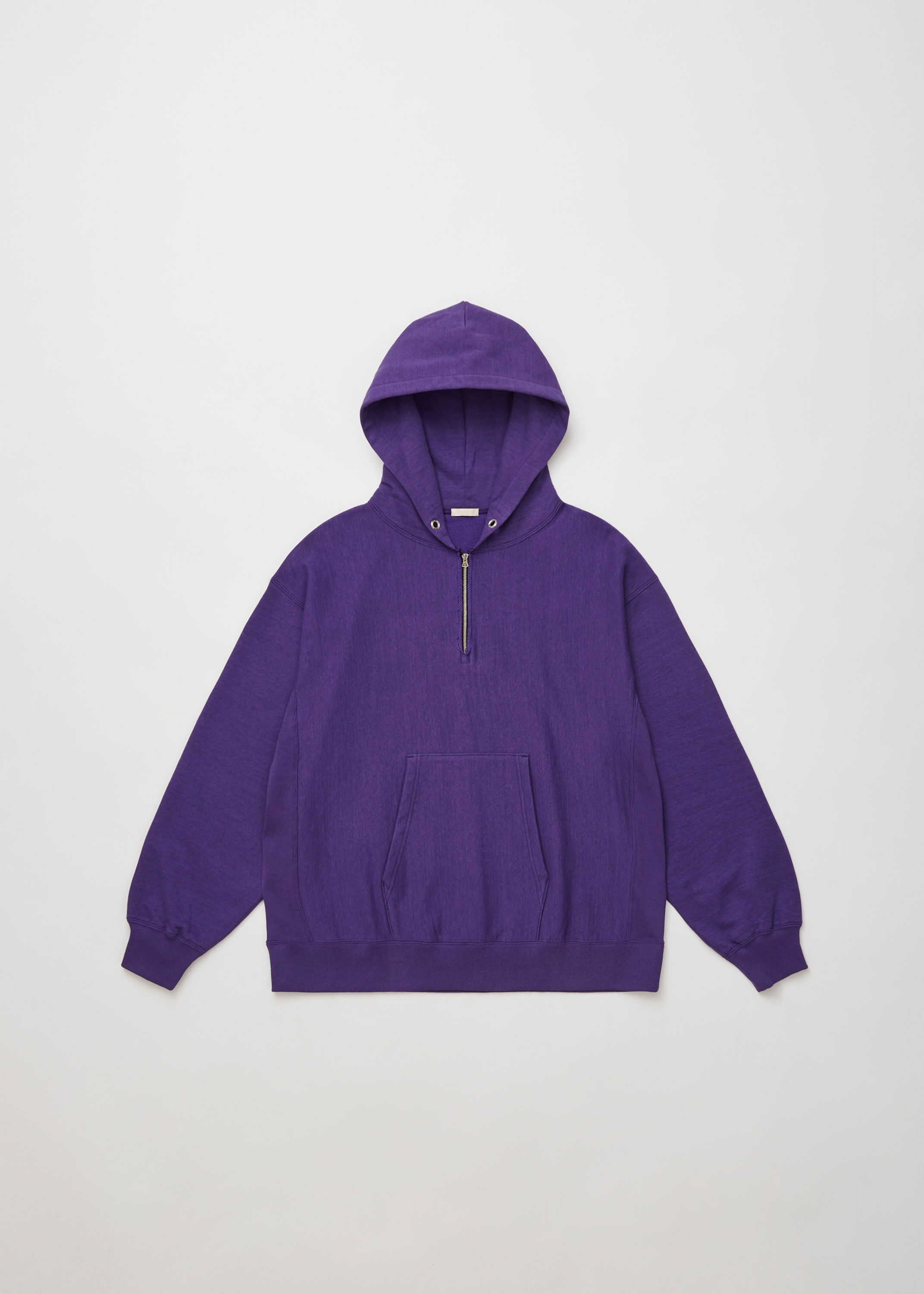 【24AW】ULTERIOR FADED SILKY TERRY RW HALF ZIP HOODIE -  VINTAGE VIOLET