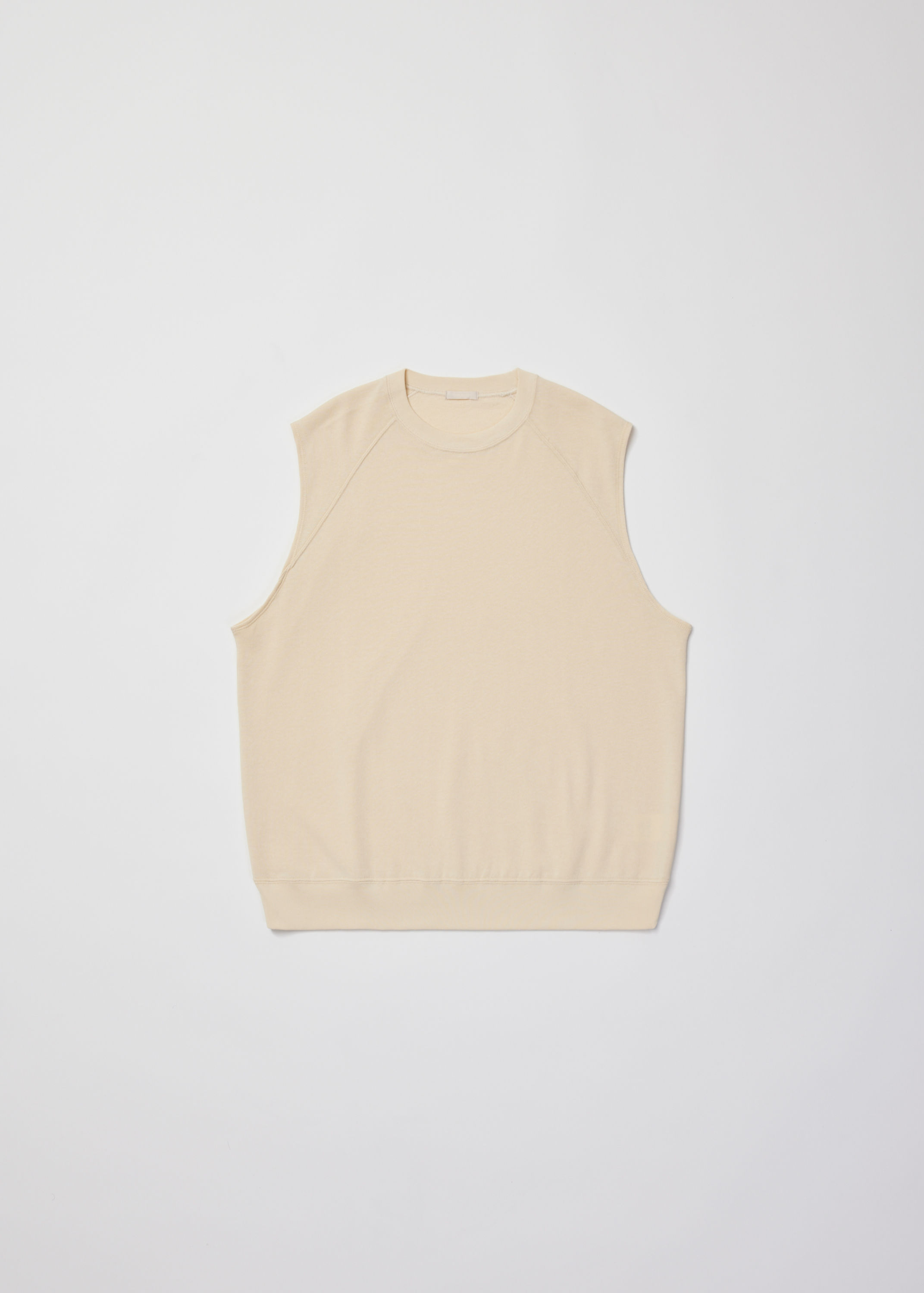 【26SS】ULTERIOR SOFT DRY SHORT LOOP TERRY SLEEVLESS TOP - YELLOW BEIGE