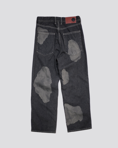 24AW】 ENCOMING SPOTTED DENIM TROUSER - BLACK | NOUVERTEmagazine